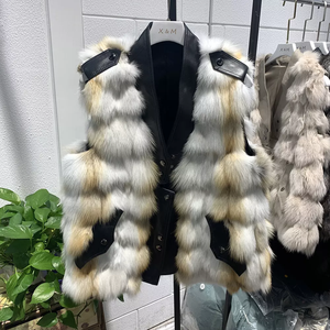 New Arrival Real Fox <strong>Fur</strong> Vest Fashion Women Winter Waistcoat High Quality <strong>Gilet</strong> S7945 - Product Image 3