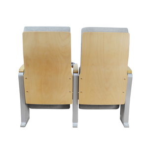 Asientos de auditorio gris de aleación de aluminio de gama alta con escritorio, sala de música, muebles de teatro, sillas de sala de conferencias - Product Image 4