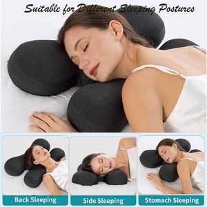 Adjustable Memory Foam Sleep Pillow Neck Support Breathable Rebound Therapeutic Ergonomics Pillow for <b>Bed</b> Side Sleeper - Product Image 2