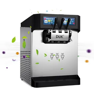 DUK Counter Top Ice Cream Machine commercial soft service ice cream machine
