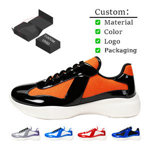 أحذية رياضية فاخرة جديدة للرجال والنساء لعام <span class=keywords><strong>2025</strong></span>، أحذية جري ومشي مصممة حسب الطلب بشعار مخصص، الجزء العلوي من الجلد الأصلي ونعل خارجي من المطاط - Product Image 5