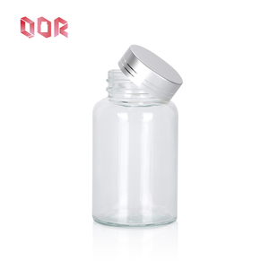 Flacon capsule en verre transparent pour emballage pharmaceutique, capsules pour produits de santé, pilules avec bouchon à vis - Product Image 4