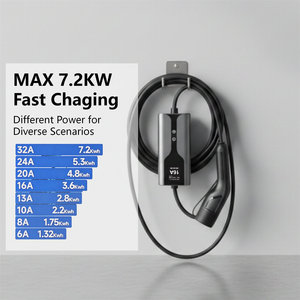 Station de recharge domestique pour véhicules électriques Senku AC 32A réglable 16A 3,5KW 7KW pour Type1 Type2 GBT - Product Image 2