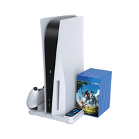 Support vertical multifonctionnel avec ventilateur de refroidissement pour PS5 Accessoires pour console de jeu vidéo Playstation 5