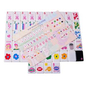 Tuiles de Mahjong Personnalisées Baddie Black XL Mega <span class=keywords><strong>Pop</strong></span> Divas, Luxe Moderne, Acrylique Sculpté Double Face, pour Réunions d'Amis, Vente au Détail et en Gros - Product Image 3