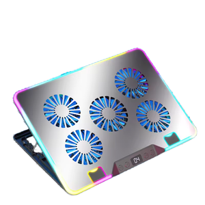 Great Roc Hot Seller Métal Lumière RVB Effet Gaming Refroidi Par Air Pliant Pour Ordinateur <span class=keywords><strong>Portable</strong></span> <span class=keywords><strong>Refroidisseur</strong></span> Stand Haute Performance Notebook Cooling Pads - Product Image 1