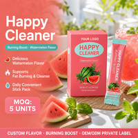 Poudre Nettoyante Herbal Happy Cleanser Marque Blanche, Stick Nettoyant Corporel Brûle-Graisse & Amincissant en 1 Jour, Prébiotique pour la Santé Intestinale