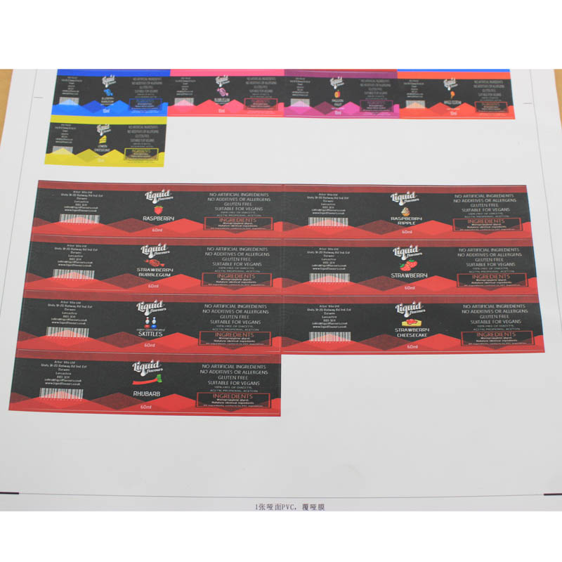 Wholesale Product Packaging Bottle Roll Label,Custom Adhesive Juice Bottle Sticker,Printing Food Packaging Labels