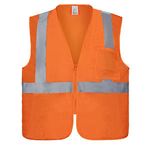 Chaleco de Seguridad de Malla de Alta Visibilidad con Bolsillos, Cumple con la Norma ANSI |   Chaleco Reflectante Transpirable |   Colores Personalizados Disponibles - Product Image 2