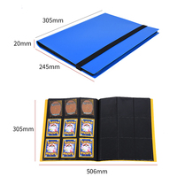 Classeurs de Cartes PP 9 Poches, 360 Cartes, Plusieurs Couleurs, Porte-Toploader pour Jeux TCG et Baseball