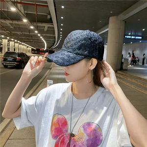 White Lace Floral Baseball Cap For Women Summer Sun Protection Mesh Breathable Hollow Design Fashionable Hat - Product Image 2