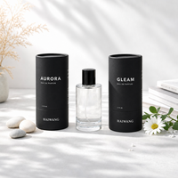 Emballage cosmétique écologique en tube de carton personnalisé avec insert en éponge pour parfum, huile essentielle, soin de la peau, sérum