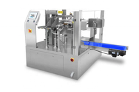 Machine de remplissage et de scellage automatique de sachets préformés pour liquides et condiments, avec écran tactile PLC, pour sauces en poches à bec verseur, qualité alimentaire