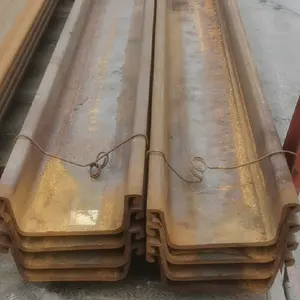 China Factory Stock SY295 SY390 AISI Sheet Pile U Sheet Pile Cold Rolled U Steel Sheet Piles