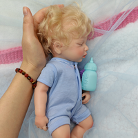 Weiche, lebensechte Silikon-Reborn-Babypuppe 30 cm LOULOU Kleine Puppen mit Detaillierten Venen Handgefertigte Sammlerpuppe