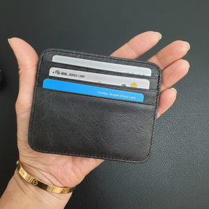 Portafoglio in pelle portafoglio portafoglio da uomo in pelle di vacchetta regalo per fidanzato - Product Image 1