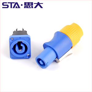 Conector STA Powercon de 3 Pines <span class=keywords><strong>XLR</strong></span> 20A 500V Enchufe de Cable y Socket de Panel Conector de Alimentación de Audio Profesional IP67 - Product Image 2