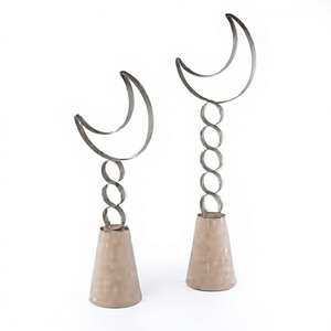 Décoration de table intérieure en métal fait main en forme de croissant de lune pour le Ramadan, petite décoration islamique pour la maison, ornement Eid Mubarak - Product Image 1