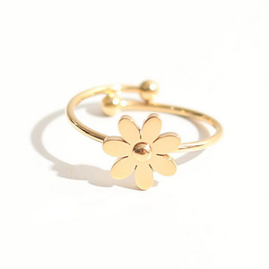 <span class=keywords><strong>Anello</strong></span> in acciaio al titanio di nicchia francese di Yi Jun gioielli <span class=keywords><strong>con</strong></span> apertura da donna regolabile in stile Cool Mori alla moda - Product Image 5