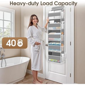 Over The Door Organizer 15 Pockets Clear Window Hanging <b>Storage</b> <b>For</b> <b>Kitchen</b> Bathroom Bedroom Closet Laundry - Product Image 5