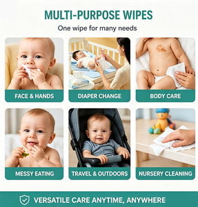 Vente Flash Lingettes Nettoyantes <span class=keywords><strong>Bio</strong></span> pour Bébé de Haute Qualité – Meilleure Qualité et Prix Abordable, Vente en Gros OEM pour Bébés - Product Image 3