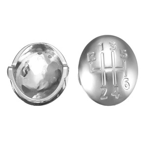 Car Gear <b>Shift</b> <b>Knob</b> Cover Aluminum Alloy 5 Speed 6 Speed For Renault Manual Transmission Rustproof - Product Image 2