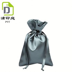 Sacs à cordon en satin violet pour perruques, vente directe d'usine - Product Image 4