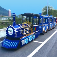 Train électrique sans rail pour enfants, train électrique panoramique sans rail pour aire de jeux extérieure, prix