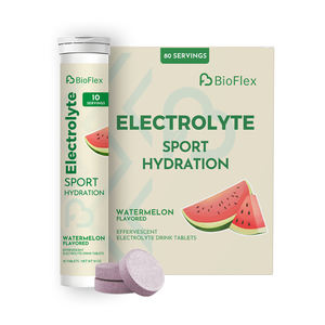 Venta al por mayor a granel OEM Etiqueta Privada sabor a sandía natural sin azúcar efervescente hidratación electrolitos tableta suplementos - Product Image 2