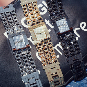 GLE & VDO J22-Reloj de pulsera de cuarzo negro para <span class=keywords><strong>Mujer</strong></span>, nuevo accesorio de lujo con diamantes de imitación - Product Image 4
