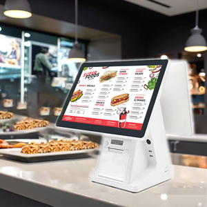 จอคู่ขนาด15.6นิ้วระบบลงทะเบียนเงินสดแบบสัมผัสเดียวสำหรับร้านเสริมสวยระบบ120W ระบบไฟฟ้า Intel I5 4G/WiFi <span class=keywords><strong>Windows</strong></span> - Product Image 6