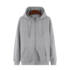 Sweat-shirt à capuche unisexe noir surdimensionné brodé personnalisé pour homme, ensemble de sweat-shirts à capuche graphiques vintage à fermeture éclair intégrale, style <span class=keywords><strong>anime</strong></span>, vierge - Product Image 4