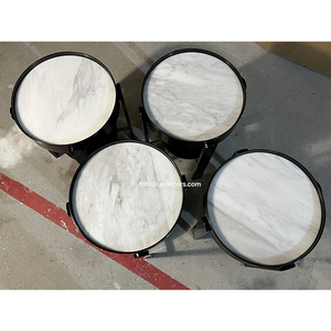 Foshan Modern Luxury Hotel Living Room <b>Small</b> Marble Top Coffee <b>Table</b> Furniture Round <b>White</b> Stone Coffee <b>Table</b> Marble Coffee - Product Image 4