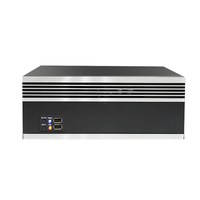 Portable mince bureau industriel pc ordinateur mini itx boîtier HTPC personnalisé en aluminium court serveur boîtier