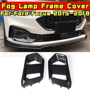 Para Ford Focus RS 2015-2018, Kit de Carrocería, Cubierta de Marco de Faros Antiniebla, Estilo Fibra de Carbono, Cubierta de Marco de Lámpara Deportiva, Accesorios para Automóviles - Product Image 1