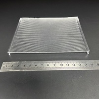 Couverture de lampe LED en acrylique transparent extrudé Bming Modern Indoor Line avec finition gaufrée