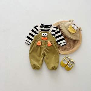 Ropa <span class=keywords><strong>de</strong></span> Bebé Angou, Conjunto <span class=keywords><strong>de</strong></span> Otoño Unisex, Mono con Tirantes <span class=keywords><strong>de</strong></span> Muñeca 3D, Traje para Gatear, Overol para Exteriores - Product Image 3