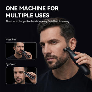 Afeitadora Eléctrica 4 en 1 para Hombre, Recargable con LED, para Cuerpo Completo <span class=keywords><strong>y</strong></span> Recortadora, Cuchillas de Acero Inoxidable, Uso en Húmedo/Seco, para Hotel - Product Image 4
