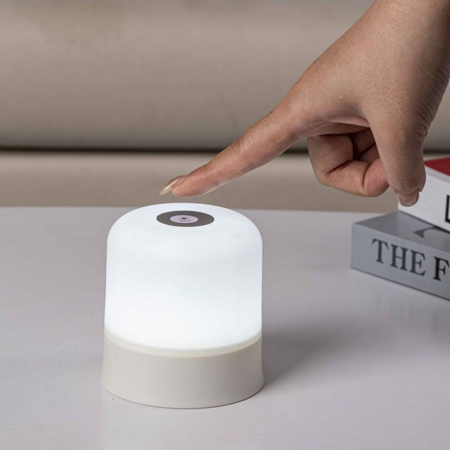 Lamp RGB Bedroom Touch Portable Rechargeable Desk LED Table Light RGB LED Table Night Lamp for Kids Gifts