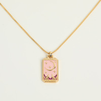 Accessoires de bijoux DIY, pendentif rectangulaire en forme de lune, d'étoile et de soleil, plaqué or 18 carats, émail, design de carte de tarot, collier de créateur