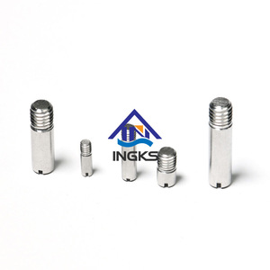 Pasadores cilíndricos sólidos de acero inoxidable chapados en zinc de acero al carbono DIN 6325 ASME GB pasadores moleteados roscados ranurados rectos - Product Image 3