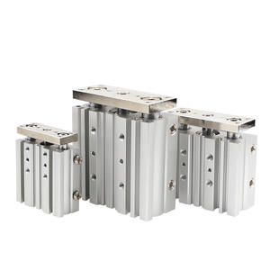 Cylindre à piston en acier inoxydable de type fin avec tige de guidage, pneumatique MGPM20X10/20/30/40/50/60/75/100/125~200-Z, état neuf - Product Image 2