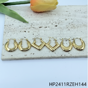 Eleganti orecchini a bottone 3 paia Per confezione di valore Per ogni occasione - Product Image 1