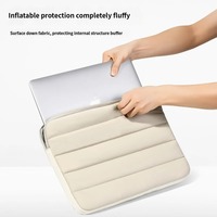 Housse d'ordinateur portable matelassée antichoc personnalisée en usine, 13, 14, 15,6 pouces, imperméable, rembourrée, douce, protection intérieure pour ordinateur portable