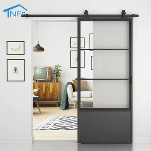 Thiết kế hiện đại hợp kim nhôm trượt Barn hệ thống cửa không thấm nước cho biệt thự <span class=keywords><strong>Closet</strong></span> Cách sử dụng - Product Image 6
