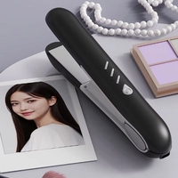 Mini Rechargeable Portable sans fil presse-papiers fer à lisser double usage fer droit Curl technologie des ions négatifs petit