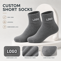 Chaussettes basses blanches personnalisées à faible MOQ, logo jacquard, en coton, respirantes, douces, OEM ODM pour hommes, femmes, sport et streetwear