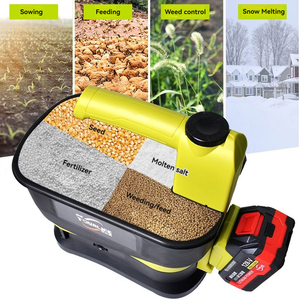 Épandeur d'engrais agricole rechargeable Applicateur d'engrais <span class=keywords><strong>Semoir</strong></span> multifonctionnel portable pour semences d'herbe et de légumes - Product Image 1