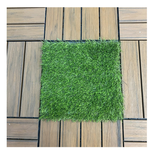 Chất lượng cao cỏ nhân tạo gạch cho sân vườn Patio ban công sàn trang trí không thấm nước màu xanh lá cây cỏ Turf sàn gạch - Product Image 4