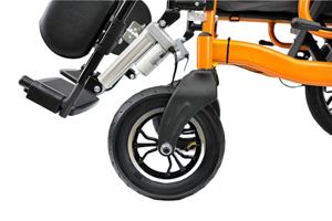 Fauteuil électrique pliable médical à dossier haut, batterie amovible, fournitures de réadaptation thérapeutique - Product Image 5